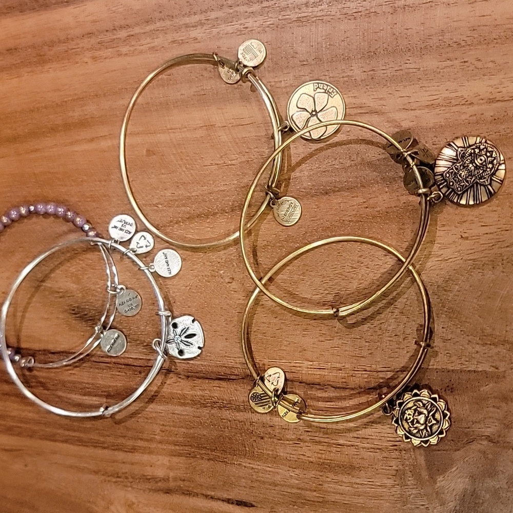 Bundle of Alex and Ani bracelets total 5.